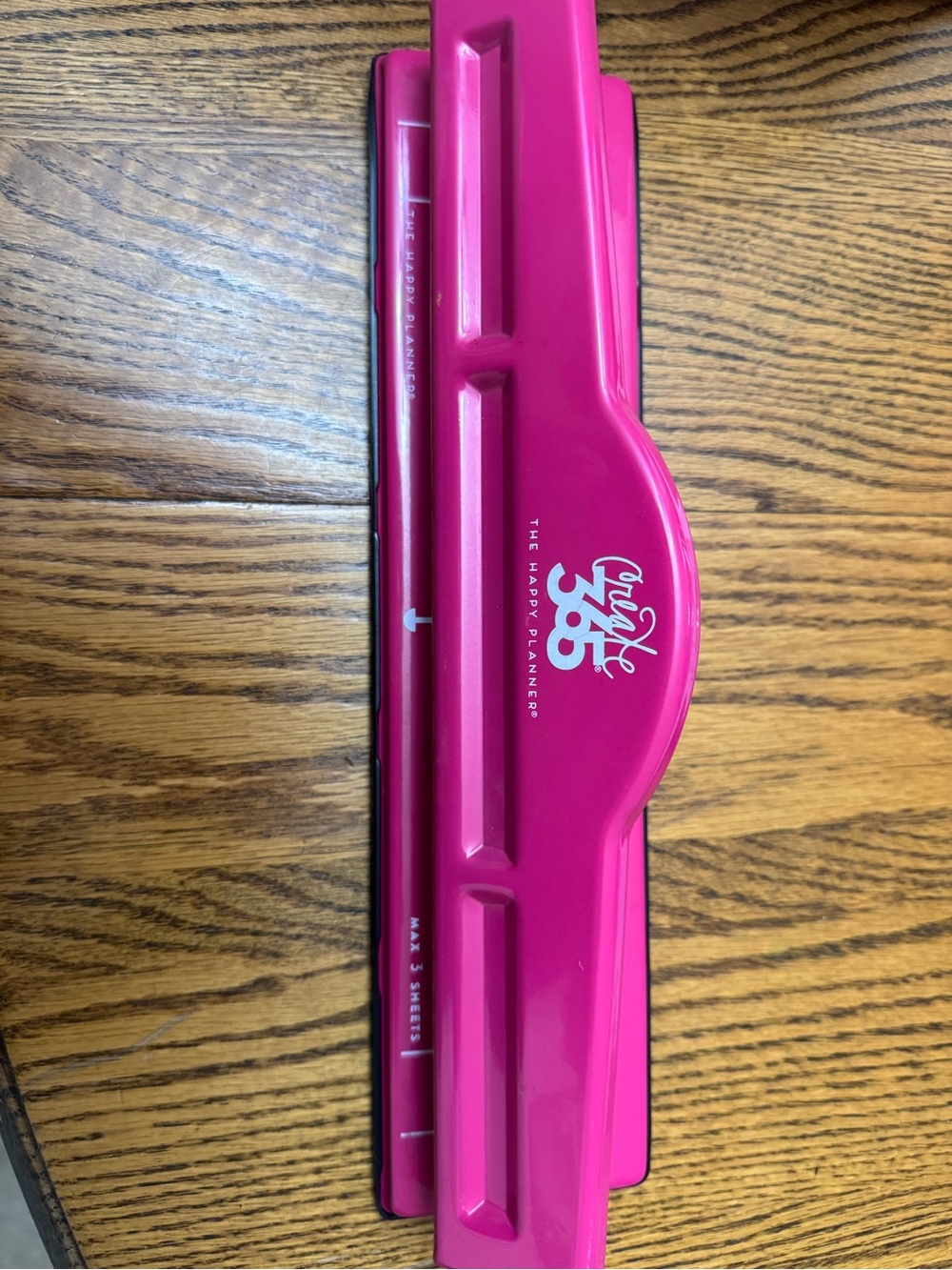 The Happy Planner Hot Pink 3-Hole Punch